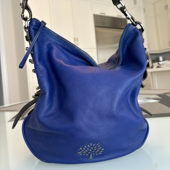 Mulberry Mila Medium Hobo in Electric Blue - Picture 1 of 13